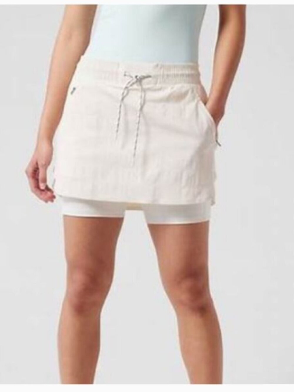 ATHLETA Trekkie North Skort Magnolia White 8 798604-00